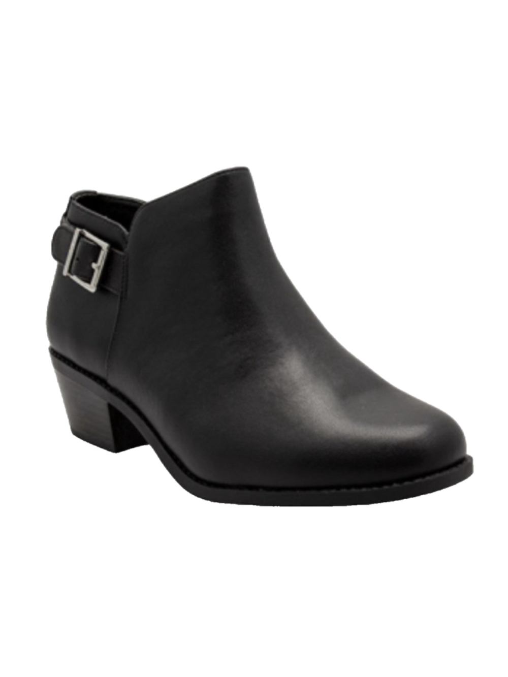 Vionic Joy Millie Black Bootie Comfort Buckle leather Size 7.5 New